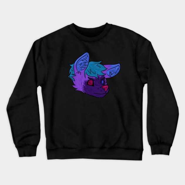 Purple Wolf Crewneck Sweatshirt by HomeStormFD